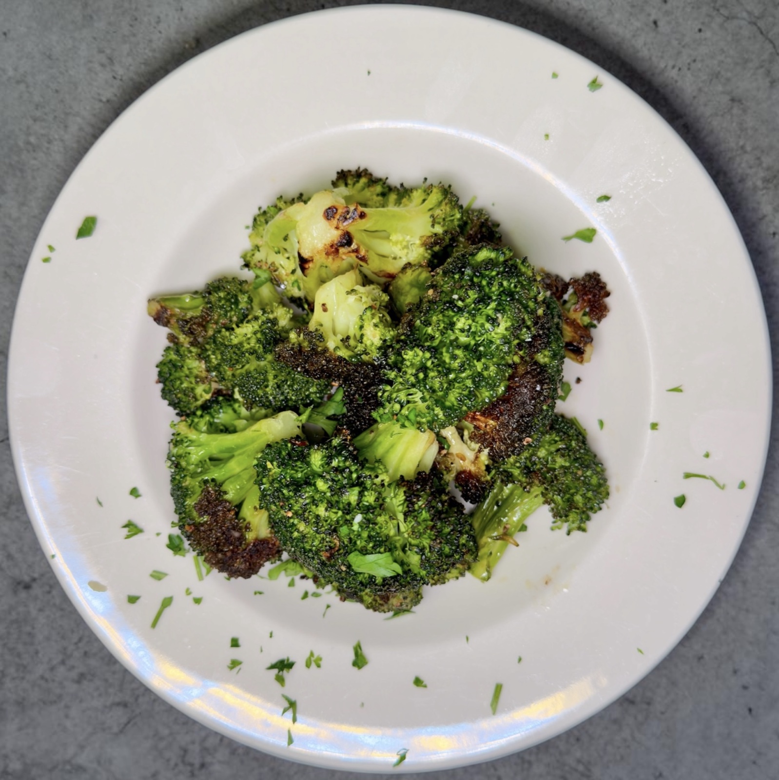 Sauteed broccoli side dish